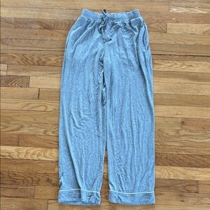 Cozy Earth Bamboo Pajama Pants XS Grey Piping Pockets Drawstring High Rise Soft
